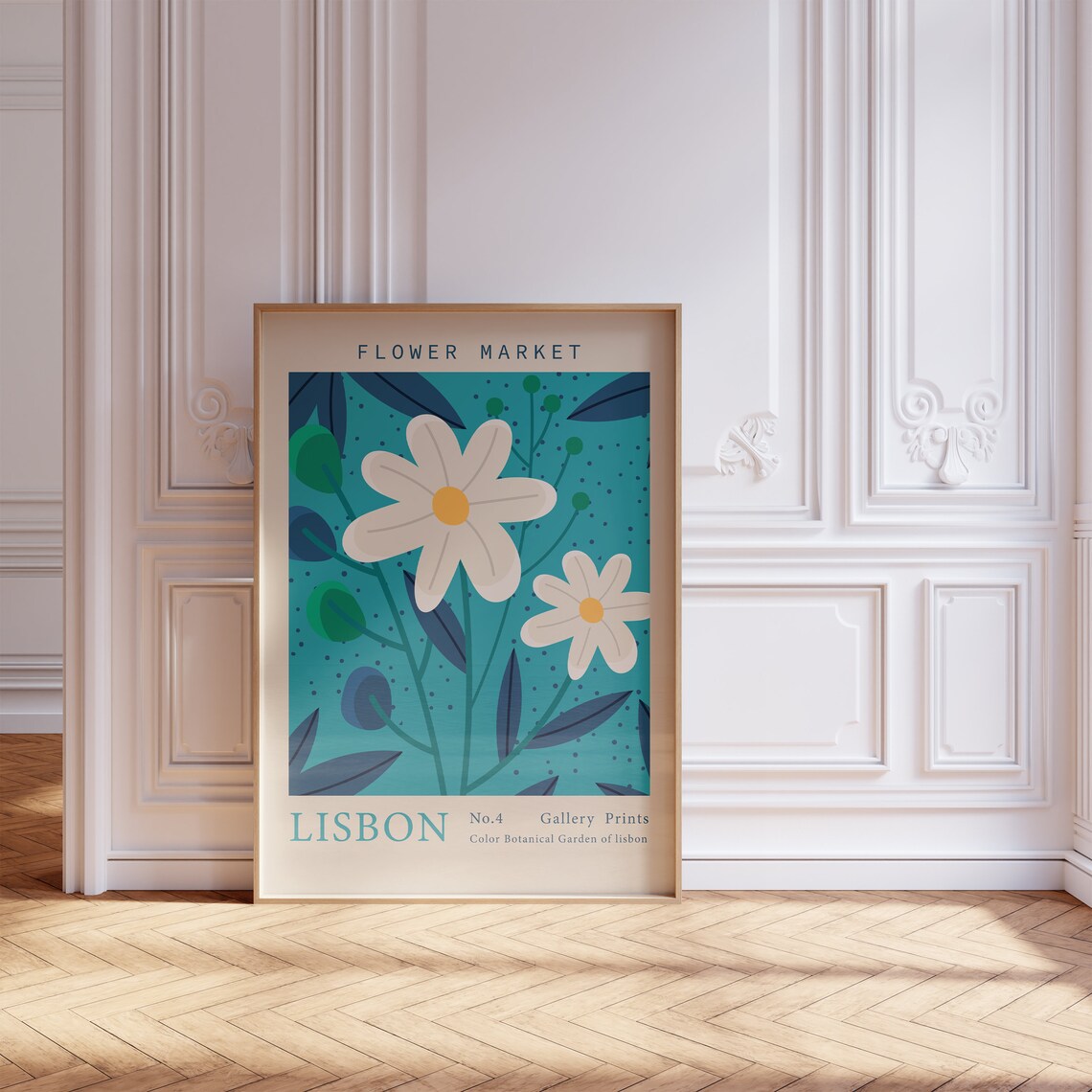 Flower Market Lisbon No 4 Daisy Botanical Gallery Art Poster - Image 5