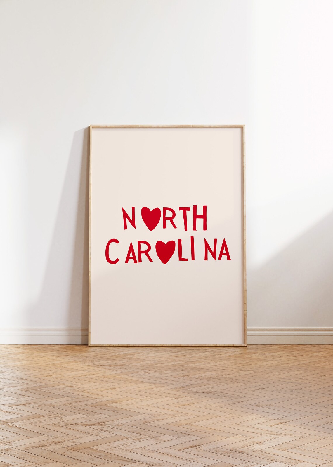 North Carolina Travel Poster, North Carolina Decor - Image 4