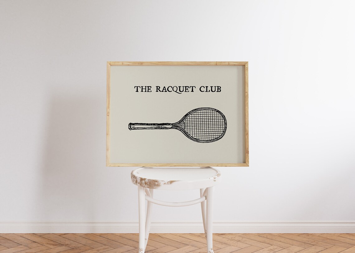 Vintage Tennis Print, Country Club Sports Poster - Image 2