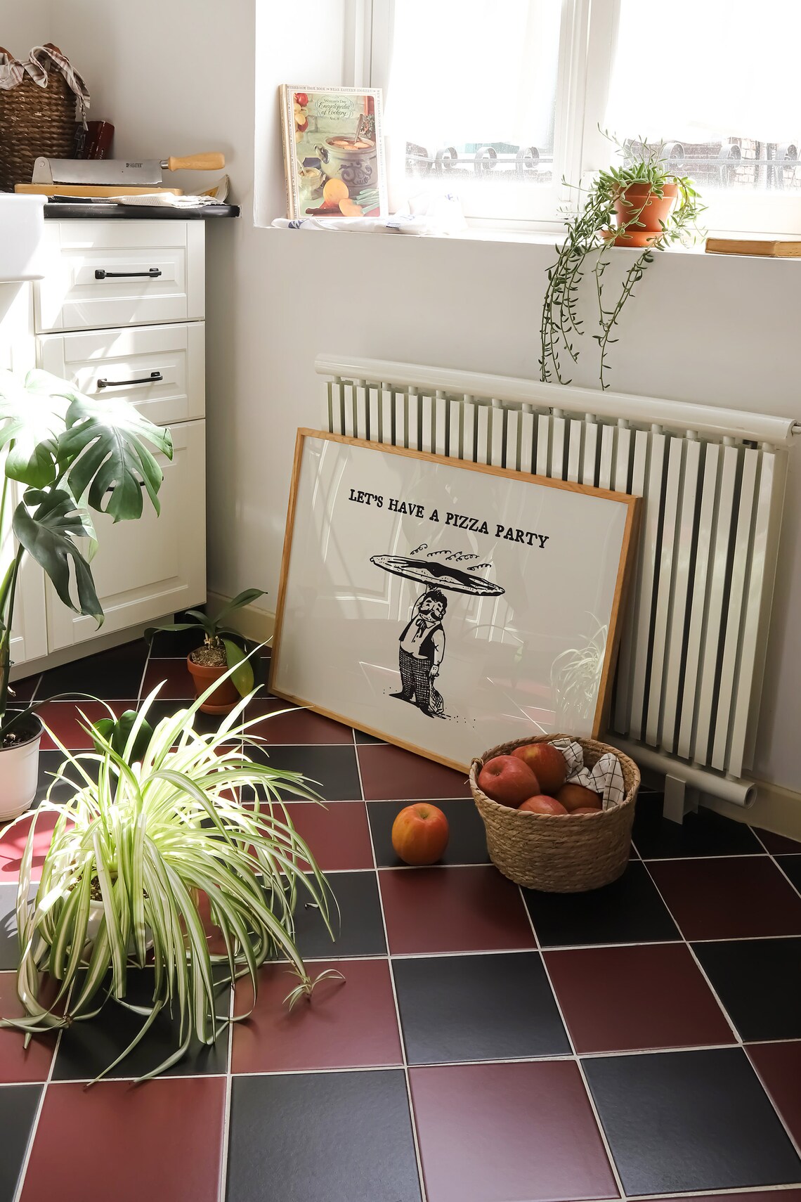 Vintage Pizza Print, Funny Dining Room Poster - Image 3