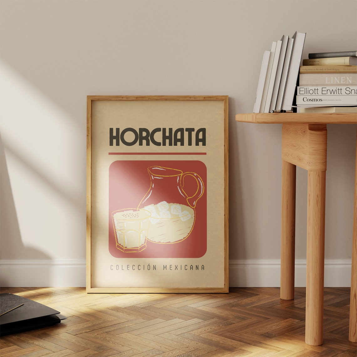 Horchata Retro Drink Pitcher Illustration Colección Mexicana Poster - Image 2