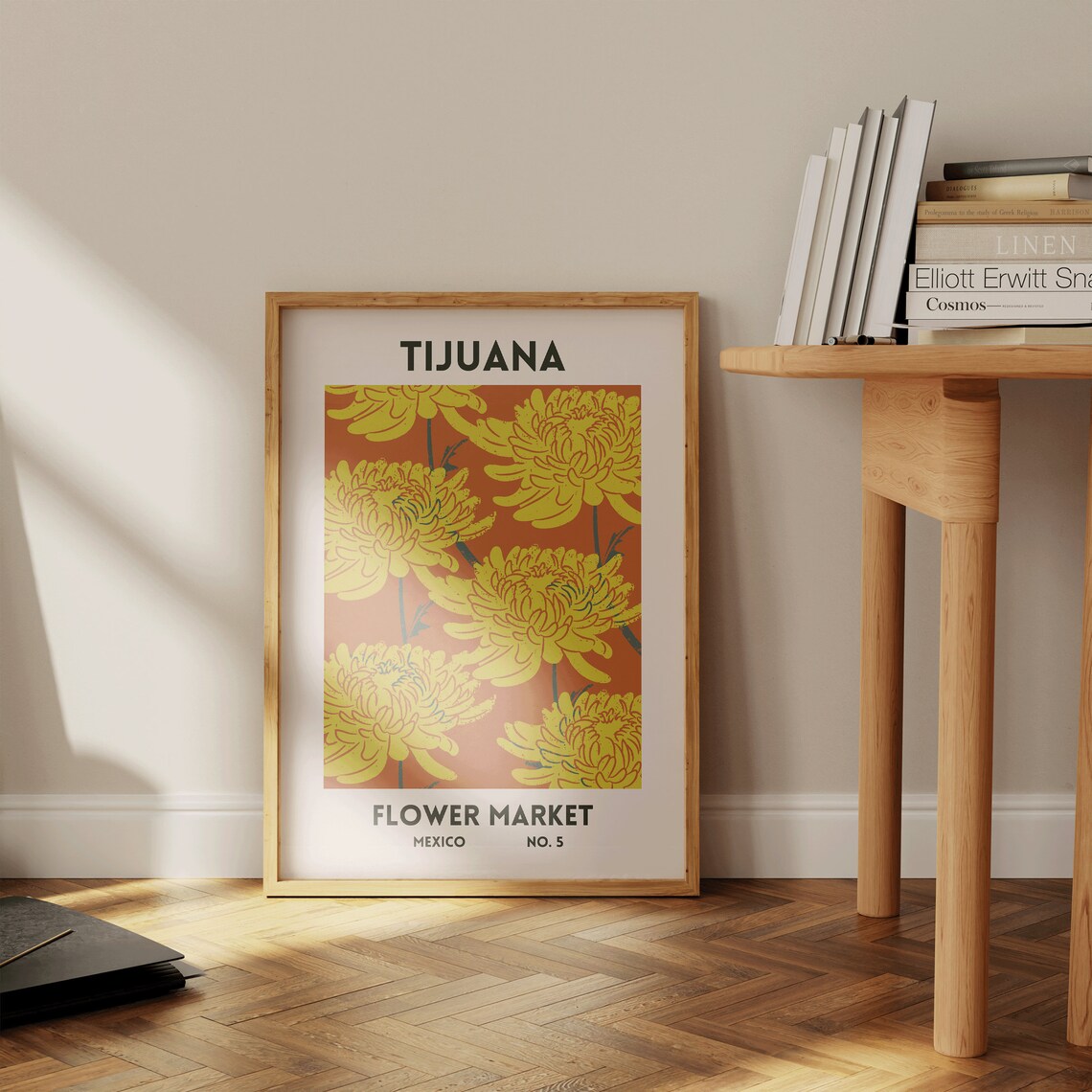 Tijuana Flower Market Mexico Bold Botanical Gallery Wall Art - Image 2