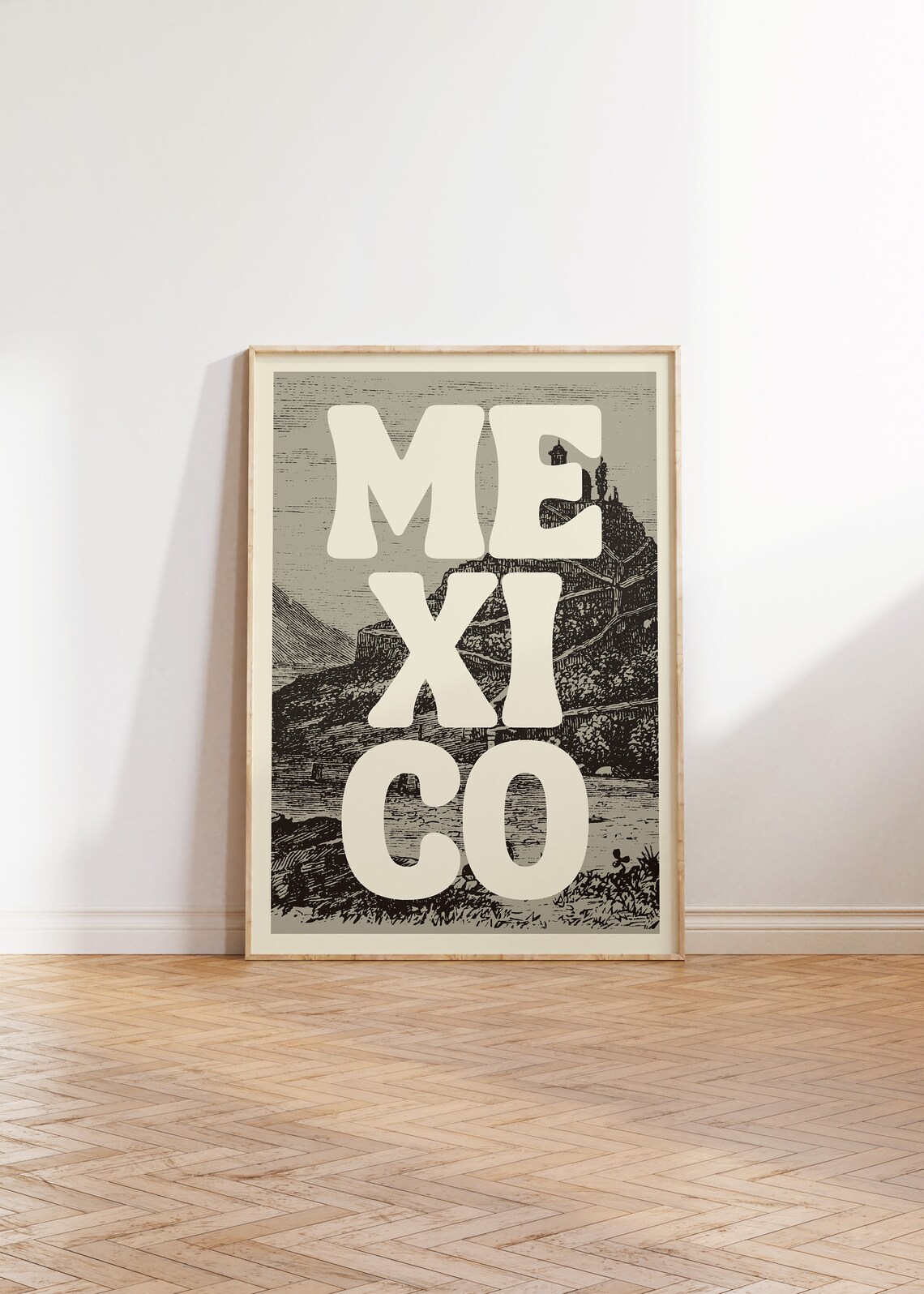 Vintage Mexico Travel Poster, Mexico Art Print - Image 3