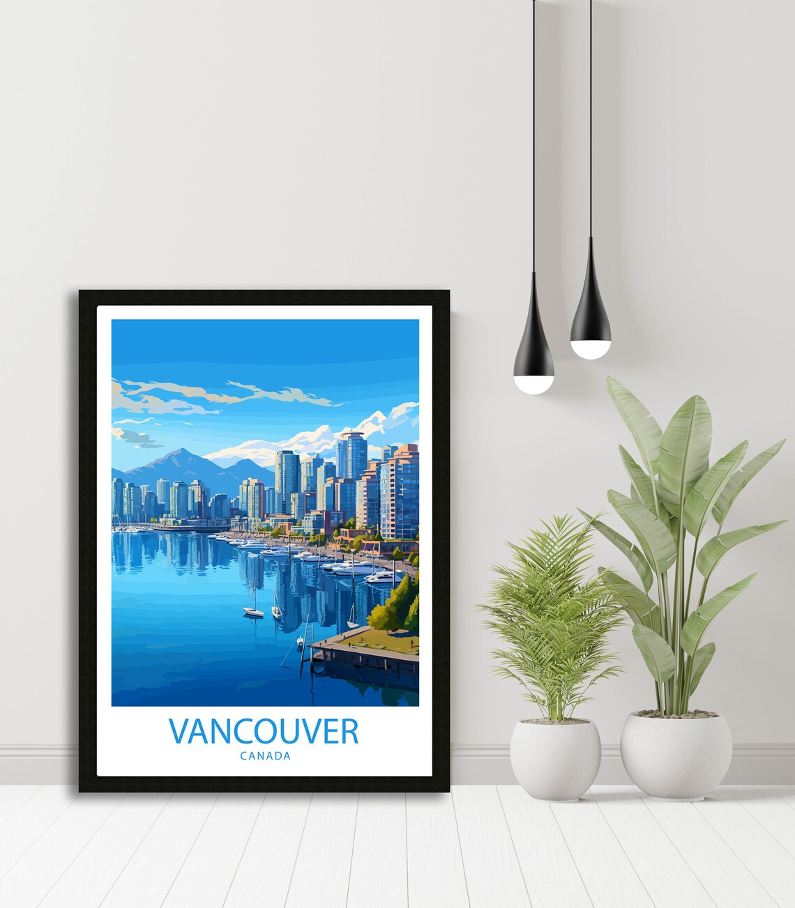 Vancouver Travel Print, Canada City Wall Decor - Image 4
