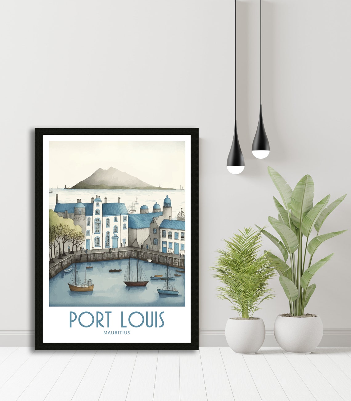 Port Louis Travel Print Wall Art Port Louis Travel Poster Gift For Port Louis Scenery Wall Art Port Louis Mauritius Gift Wall Art Port Louis - Image 5
