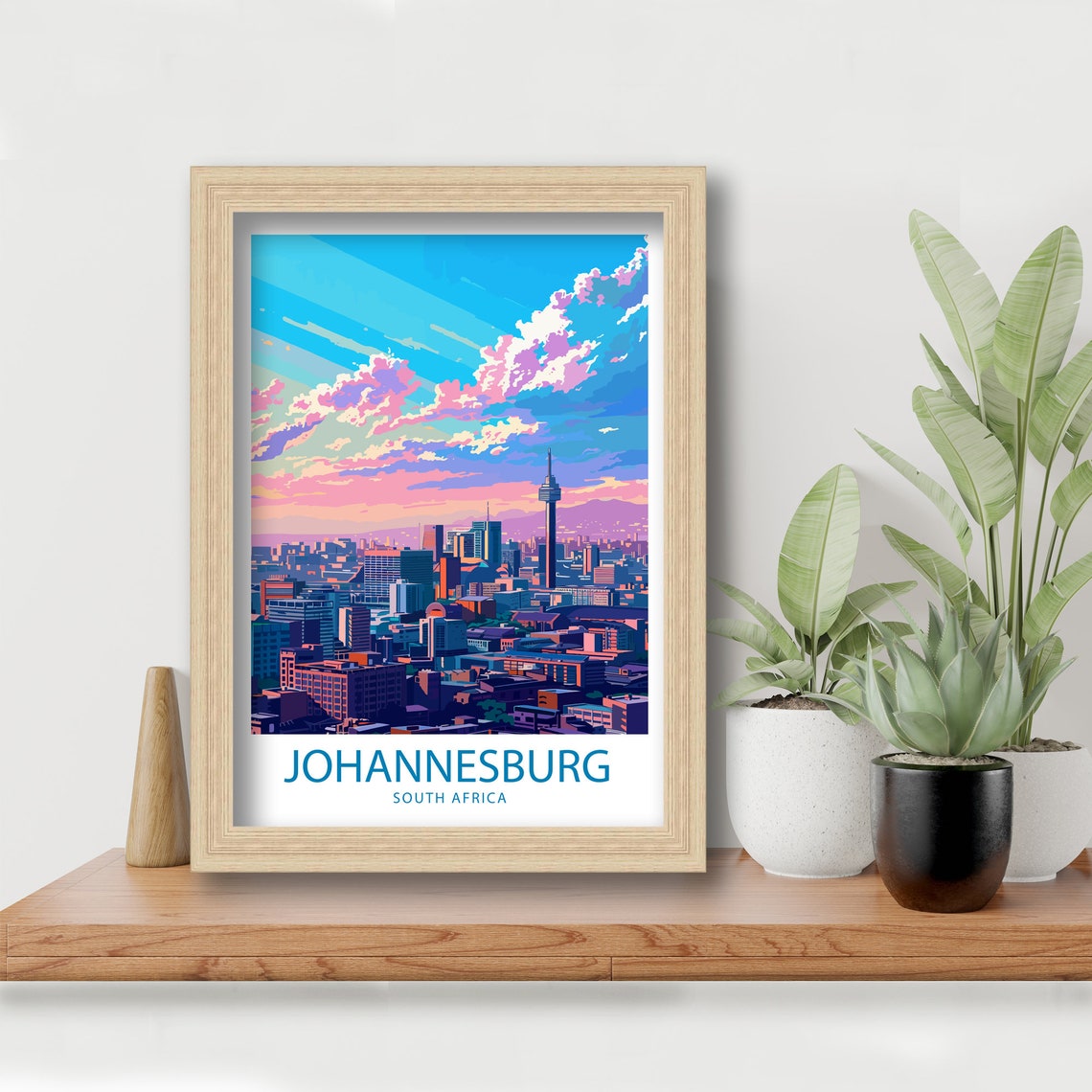 Johannesburg Travel Print Johannesburg Wall Decor South Africa Johannesburg Art Johannesburg Wall Art South Africa Poster Johannesburg Art - Image 5