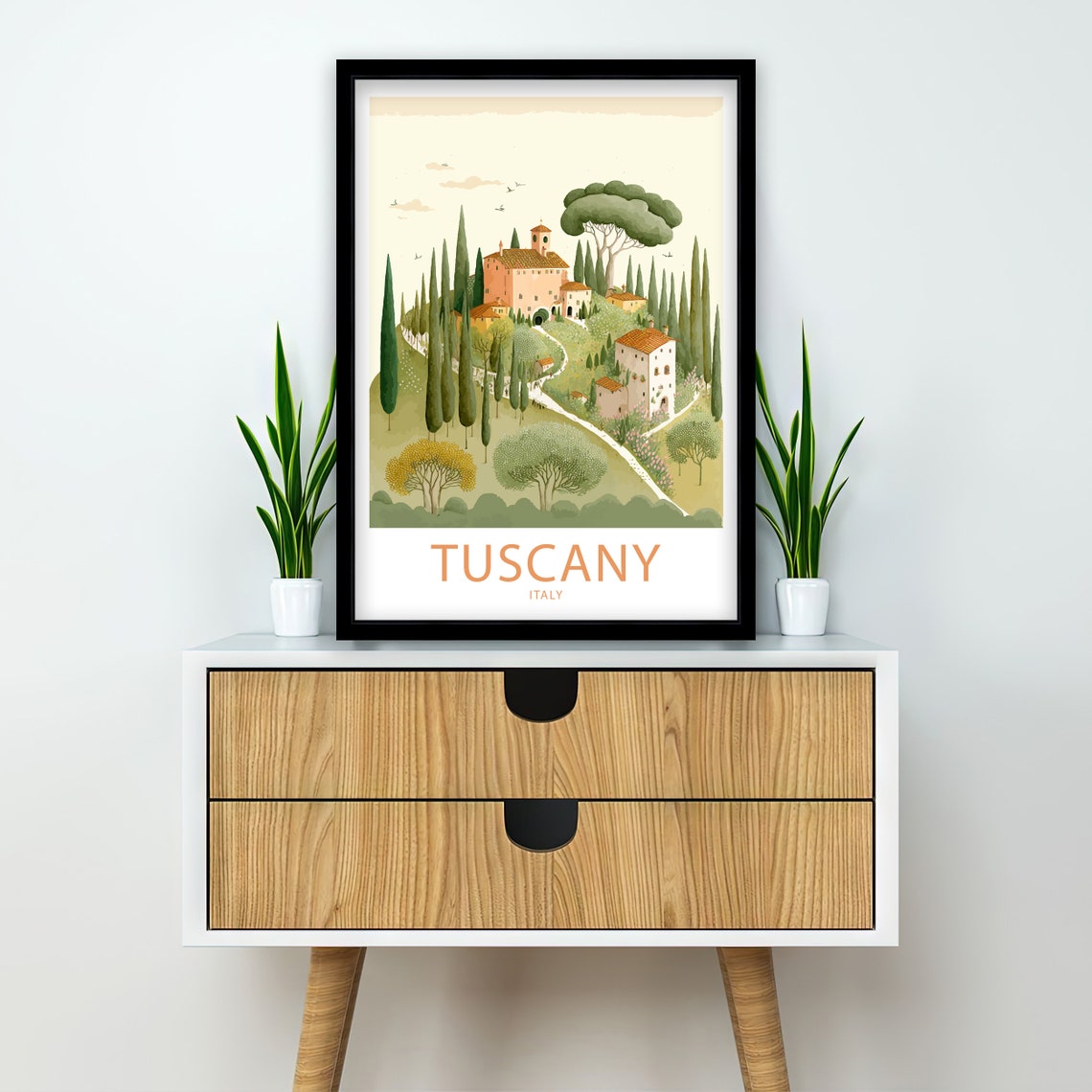 Tuscany Travel Print Wall Art Tuscany Travel Poster Gift Tuscany Italy Scenic Wall Art Tuscany Italy Gift For Tuscany Italy Scenic Artwork - Image 2