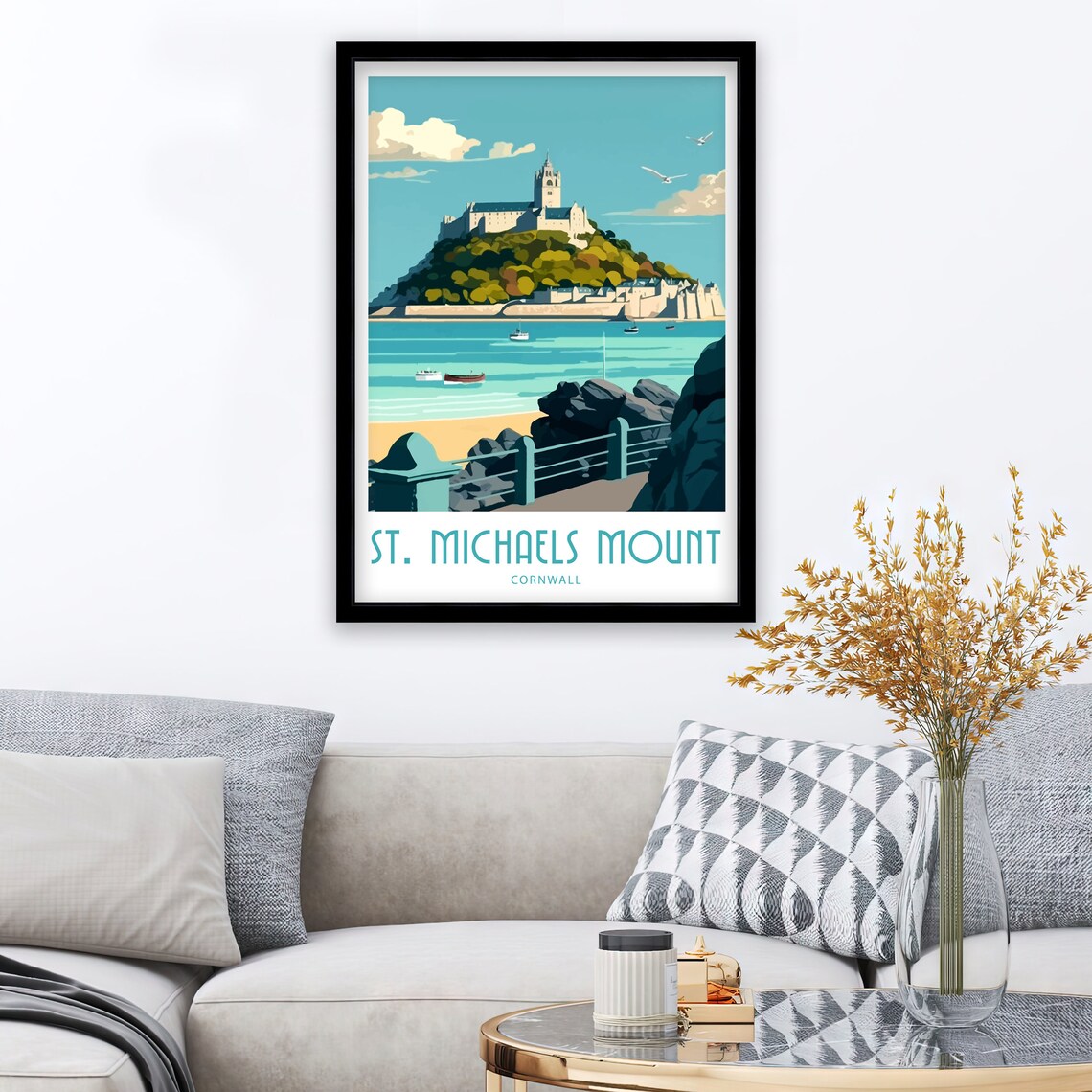 St Michaels Mount Home Decor Poster Print - Image 3