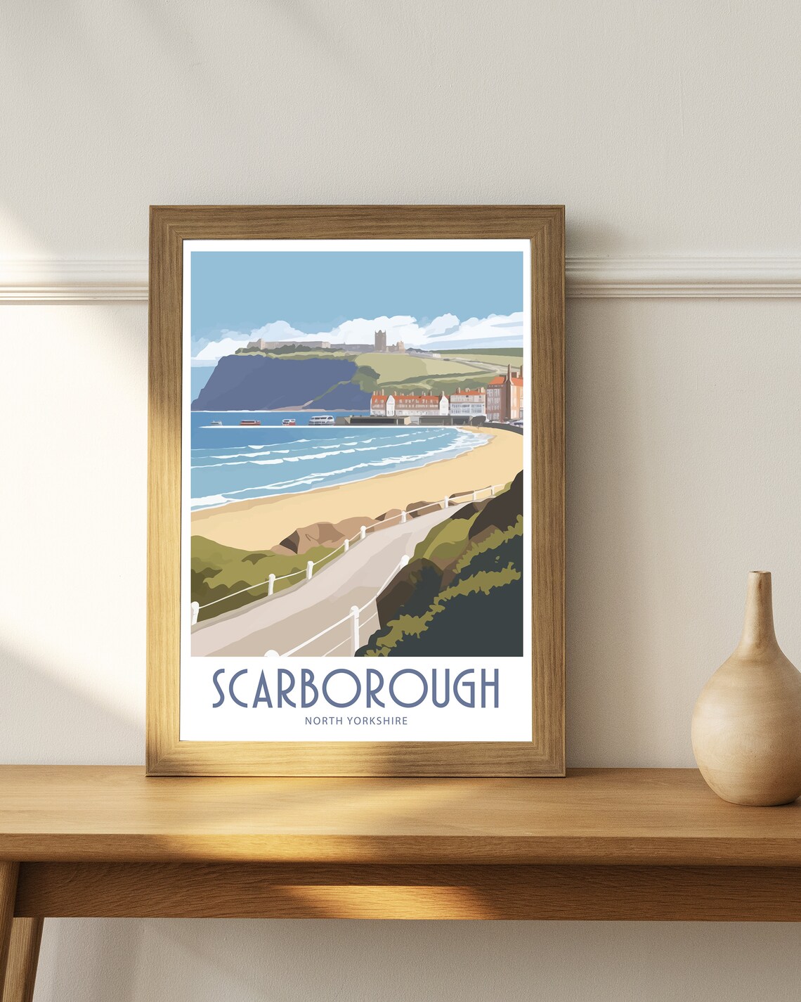 Scarborough Travel Poster, Yorkshire Wall Art - Image 3