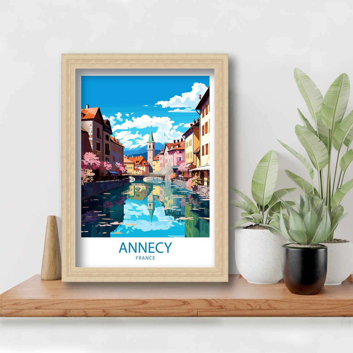 Annecy Travel Poster, France Wall Decor