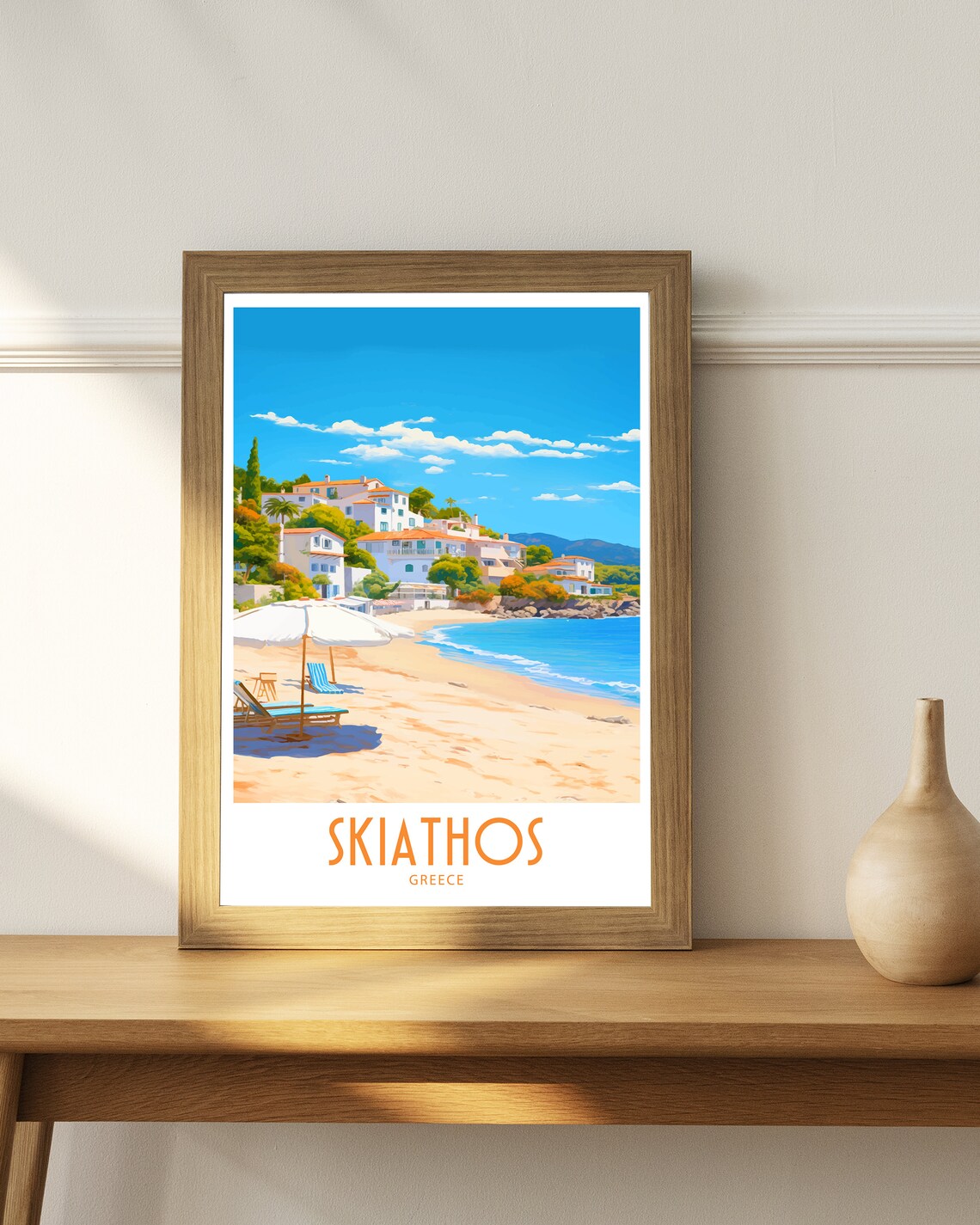 Skiathos Wall Decor Gift Lover Poster - Image 4