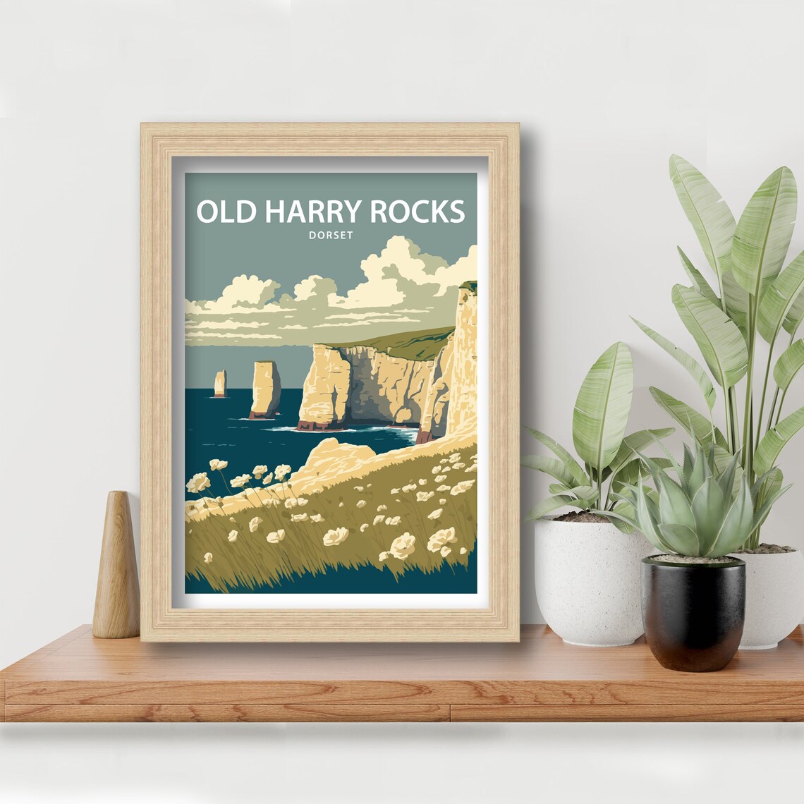 Old Harry Rocks, Jurassic Coast Travel Poster - Image 4