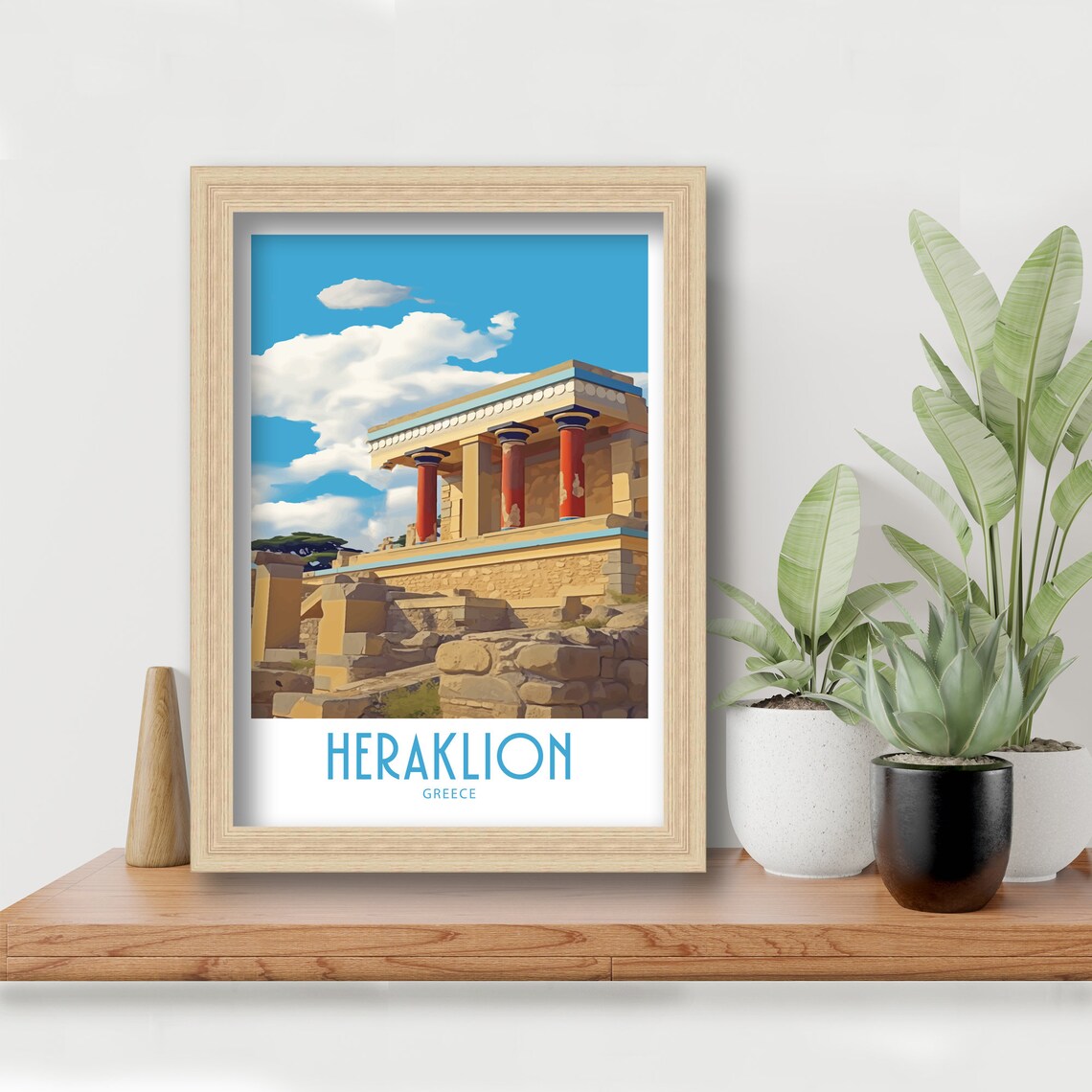 Heraklion Crete Palace of Knossos Ancient Ruins Travel Poster - Image 6