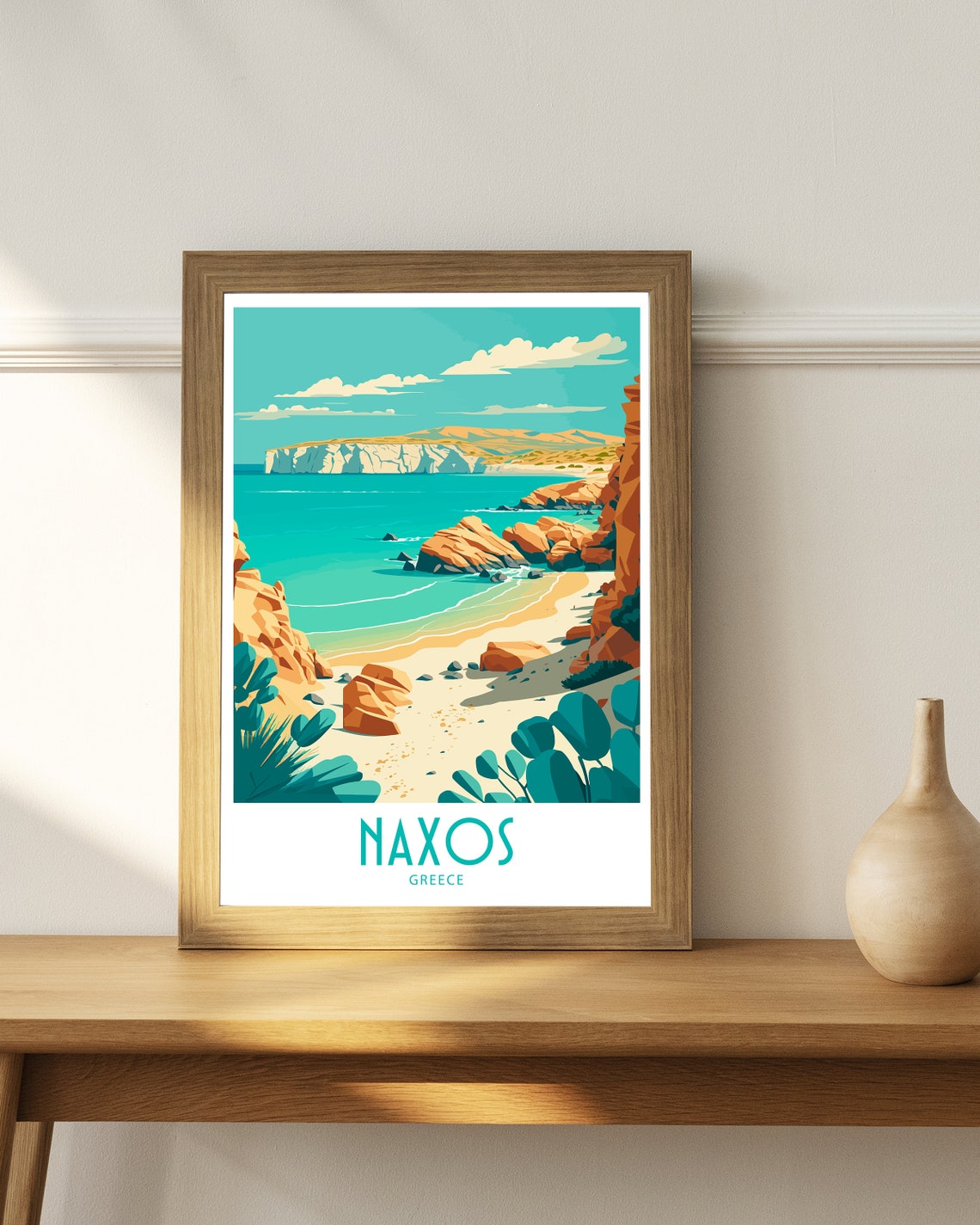 Naxos Travel Print Naxos Greece Poster Home Dcor Naxos Greece Art Print Naxos Greece Room Naxos Greece Gift Decor Naxos Greece Poster Art - Image 4