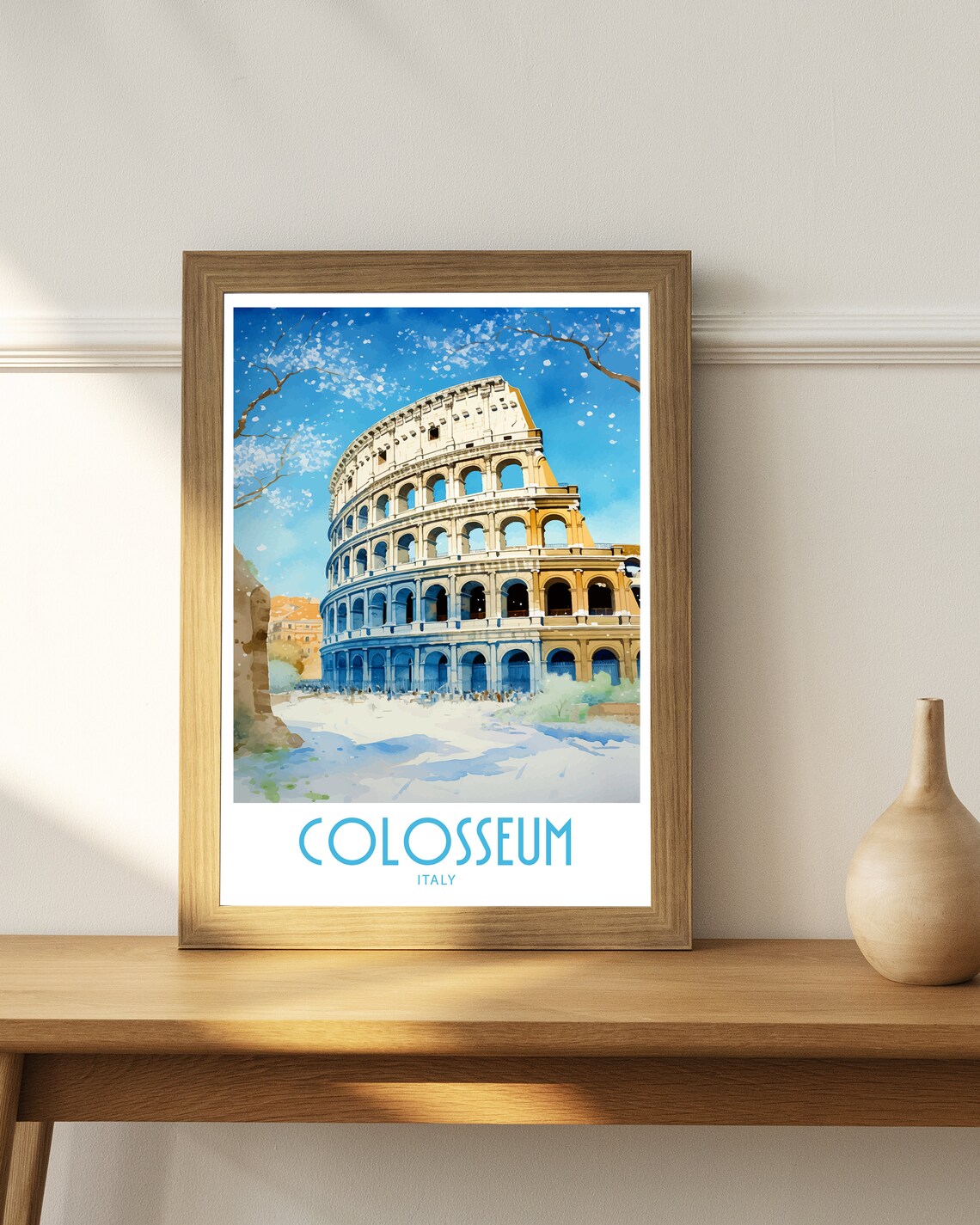 Colosseum Travel Print Wall Art Colosseum Rome Travel Poster Wall Hanging Home Dcor Colosseum Gift Lover Colosseum Rome Art Lover Colosseum - Image 4