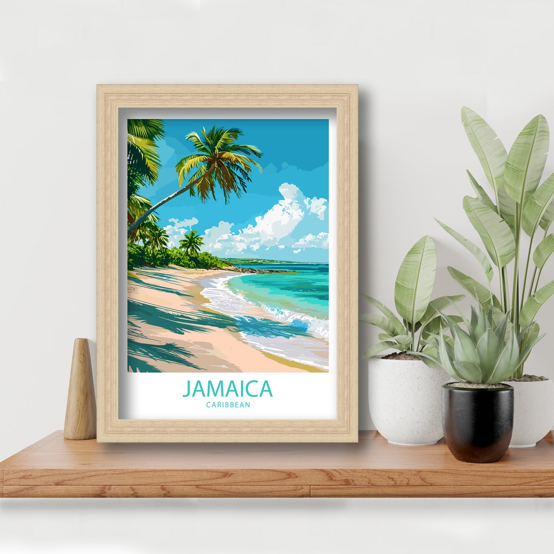 Jamaica Travel Print Jamaica Wall Decor Caribbean Jamaica Art Jamaica Wall Art Caribbean Poster Gift For Island Travel Lovers Jamaica Poster - Image 5