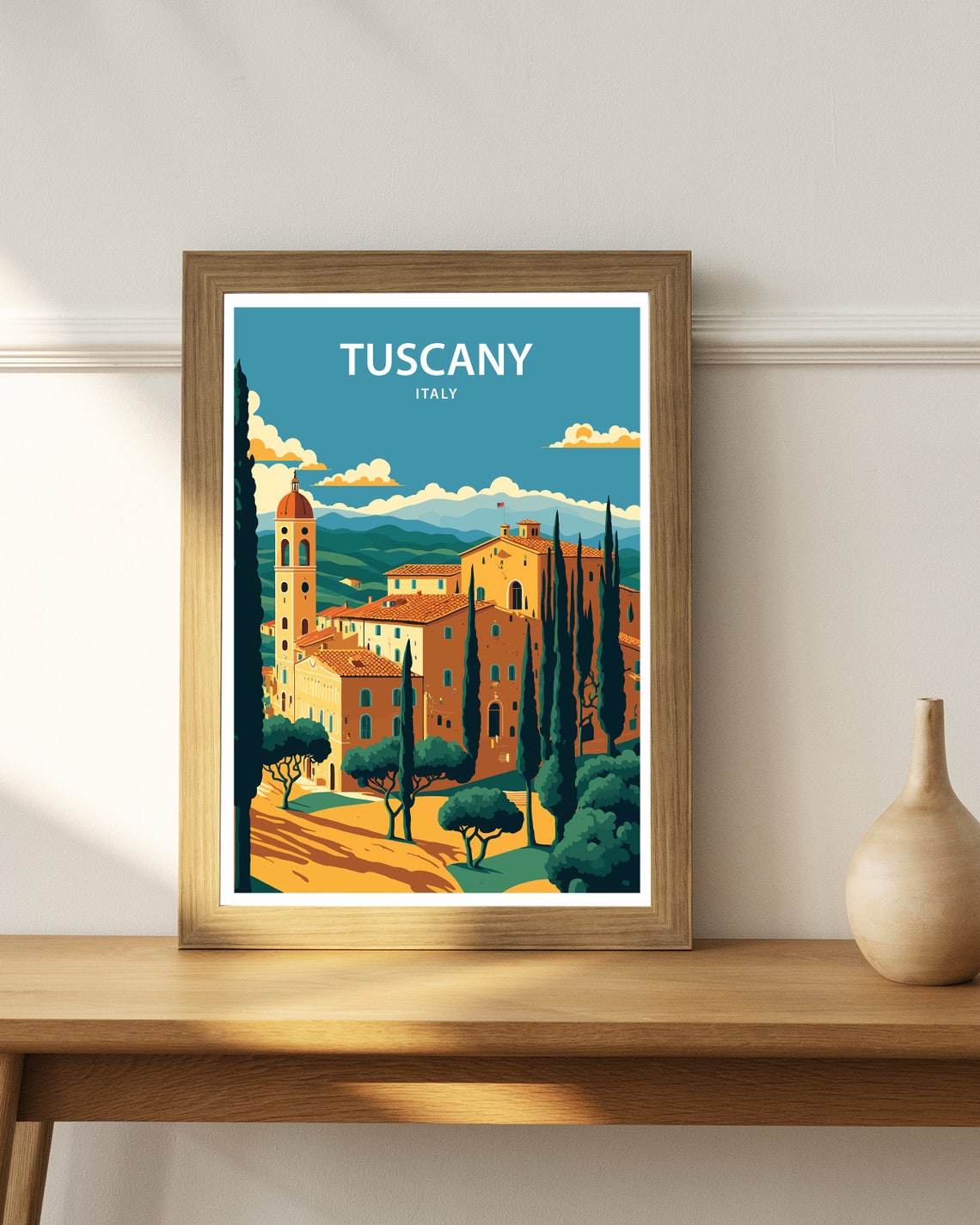 Tuscany Art Print Tuscany Print Italy Wall Art Italy Poster Tuscany Poster Tuscany Wall Art Travel Print Travel Poster Italy - Image 3