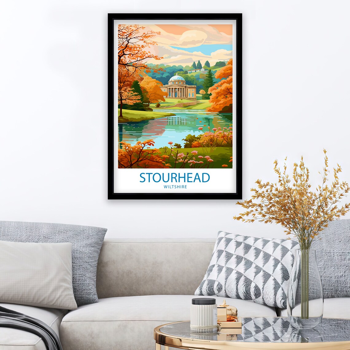 Stourhead Travel Poster, Garden And Estate Decor - Image 2