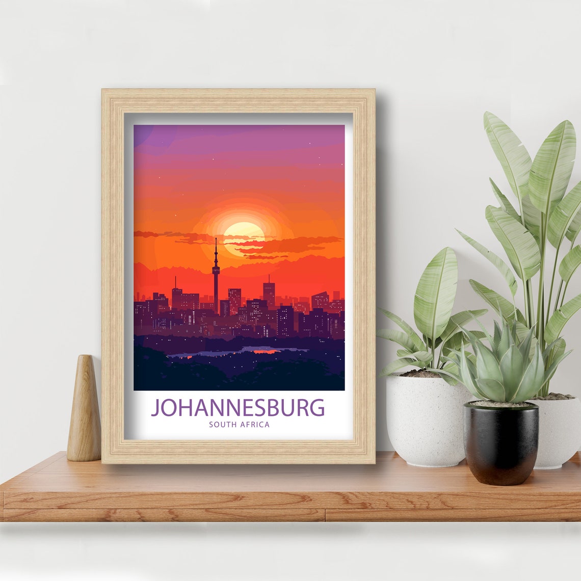 Johannesburg Travel Print Johannesburg Wall Decor South Africa Johannesburg Art Johannesburg Wall Art South Africa Poster Johannesburg Art - Image 5