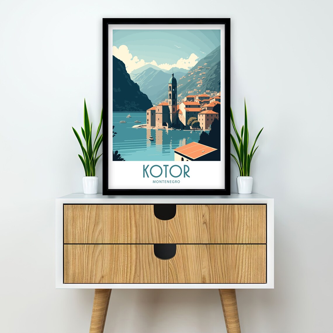 Kotor Travel Poster, Montenegro Scenic Art Print - Image 2