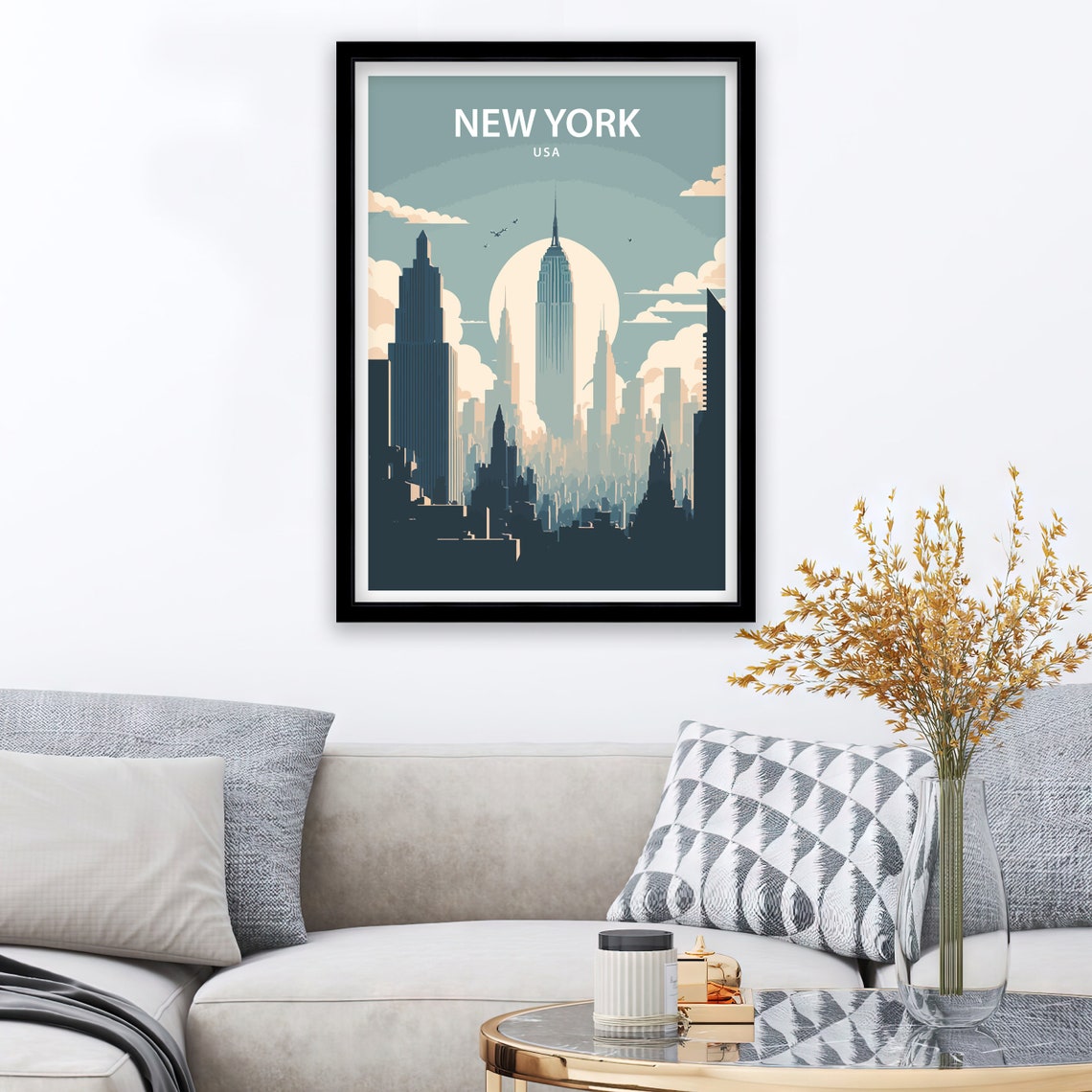New York Art Print New York City Print New York Print Wall Decor Travel Poster Travel Print New York Wall Art New York Decor - Image 2