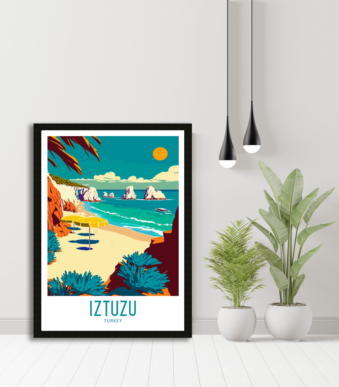 Iztuzu Travel Print Wall Art Iztuzu Turkey Travel Poster Gift Iztuzu Turkey Scenery Art Iztuzu Turkey Gift Wall Art Iztuzu Scenic Poster - Image 5