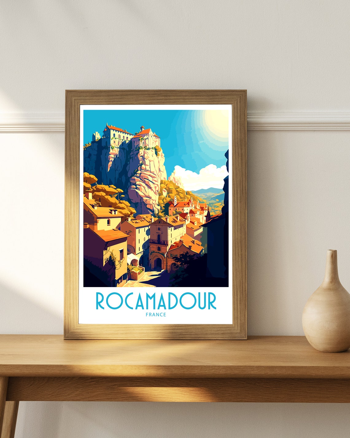 Rocamadour Travel Print Rocamadour France Poster Home Dcor Rocamadour France Art Print Rocamadour France Room Rocamadour France - Image 4