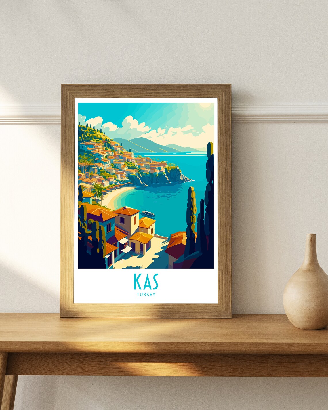 Kas, Turkey Travel Poster, Europe Wall Art Print - Image 4
