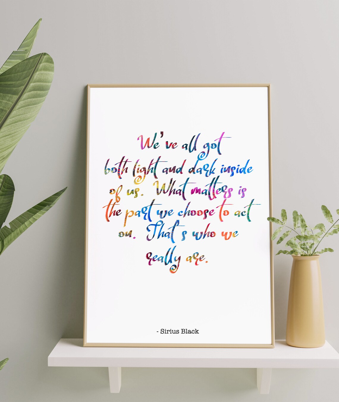 Inspirational Wizard Quote Art Print, Motivational Poster