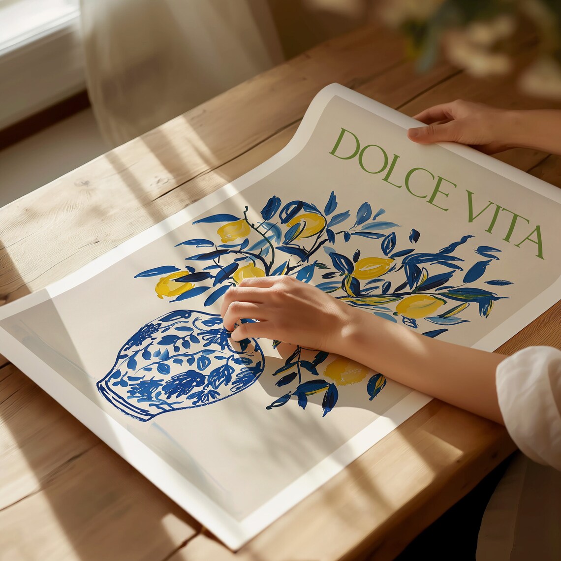La Dolce Vita Lemon Art Print, Modern Kitchen Decor - Image 4