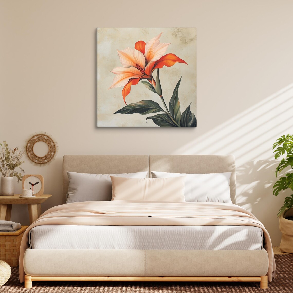 Tropical Plant Print Large Painting Print Plant Wall Art Plant Art Tropical Painting Large Wall Art Bedroom Wall Art - Image 4