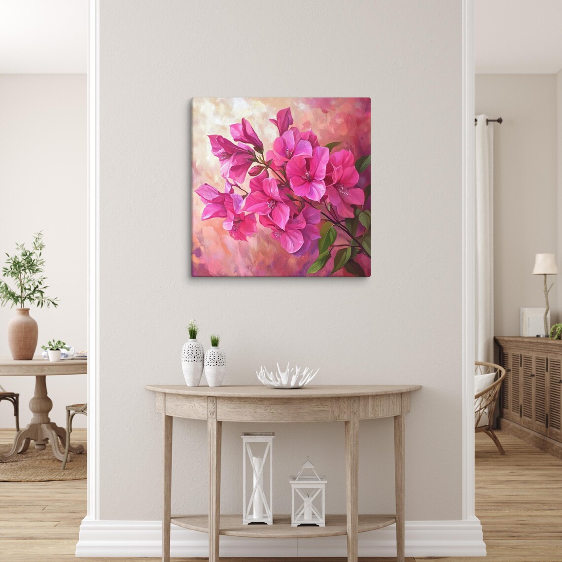 Magenta Bougainvillea Blossoms Vibrant Tropical Floral Poster - Image 2