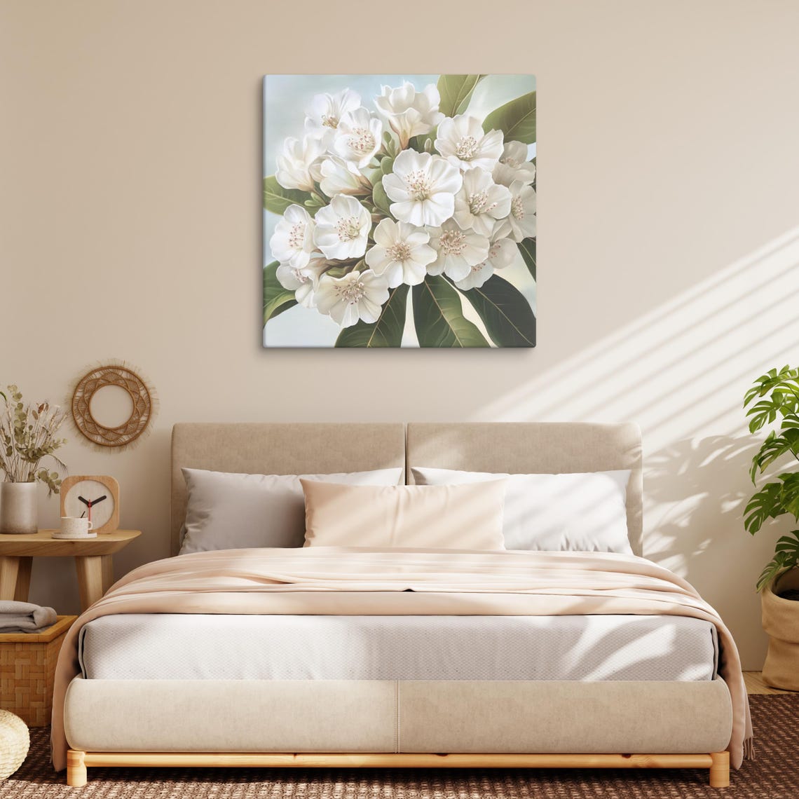 White Mountain Laurel Blossoms Cluster Fresh Botanical Poster - Image 2