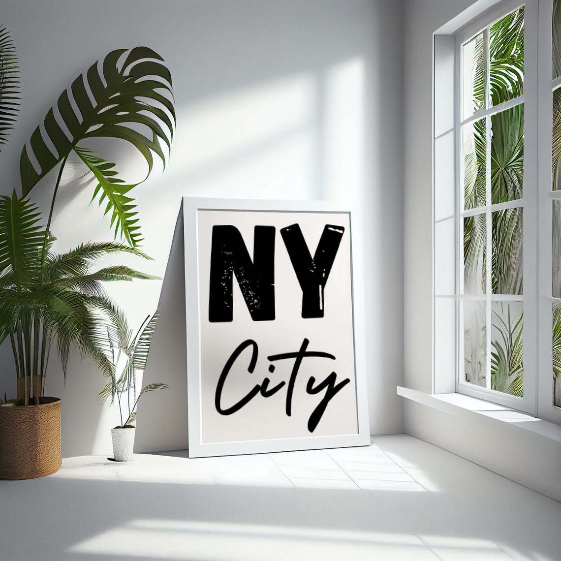 New York City Travel Print Black Beige Ny Travel Wall Art Typography Print Cityscape Travel Poster Nyc Poster Dorm - Image 2