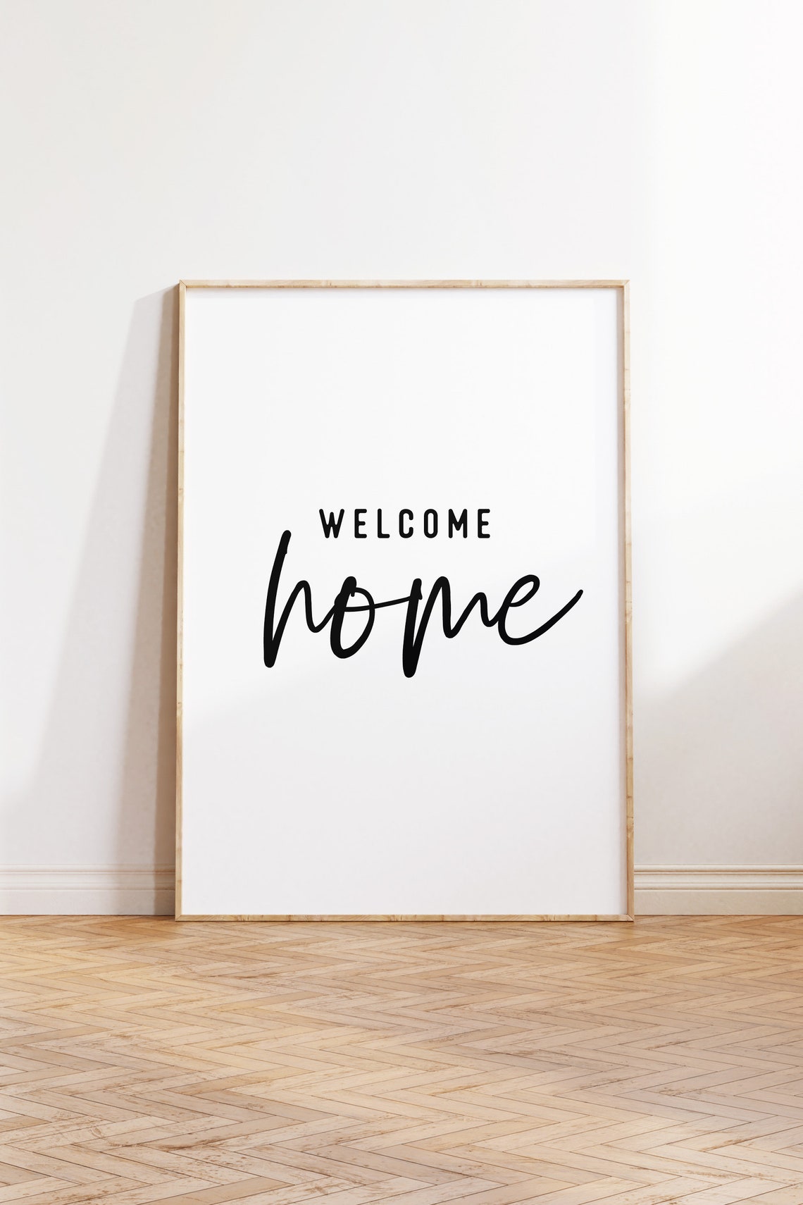 Welcome Home Script Entryway Sign Warm Greeting Hallway Decor Poster - Image 3