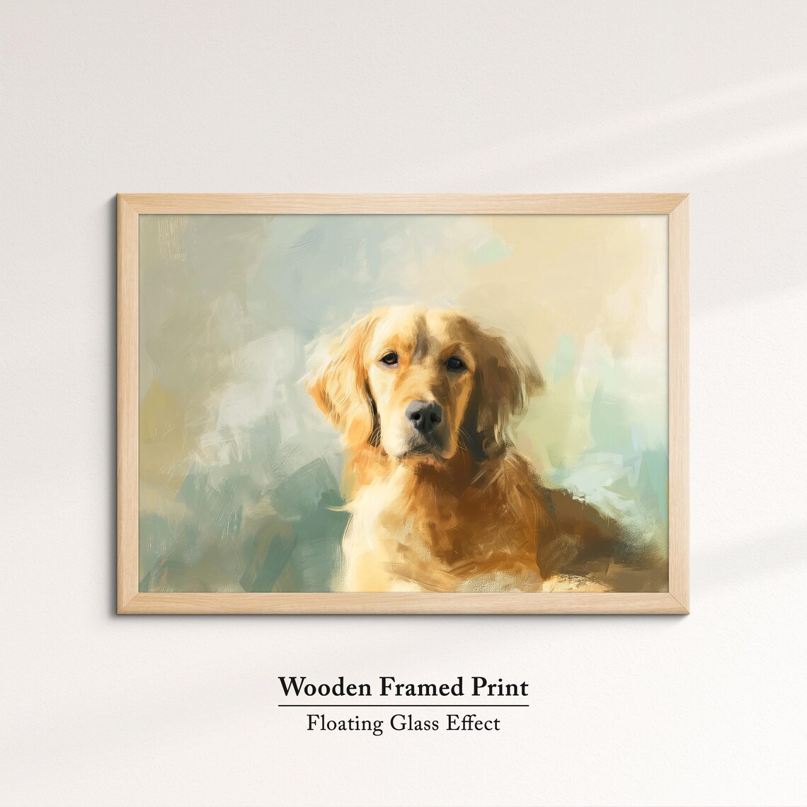 Golden Retriever Abstract Oil Painting, Dog Art Print - Image 6