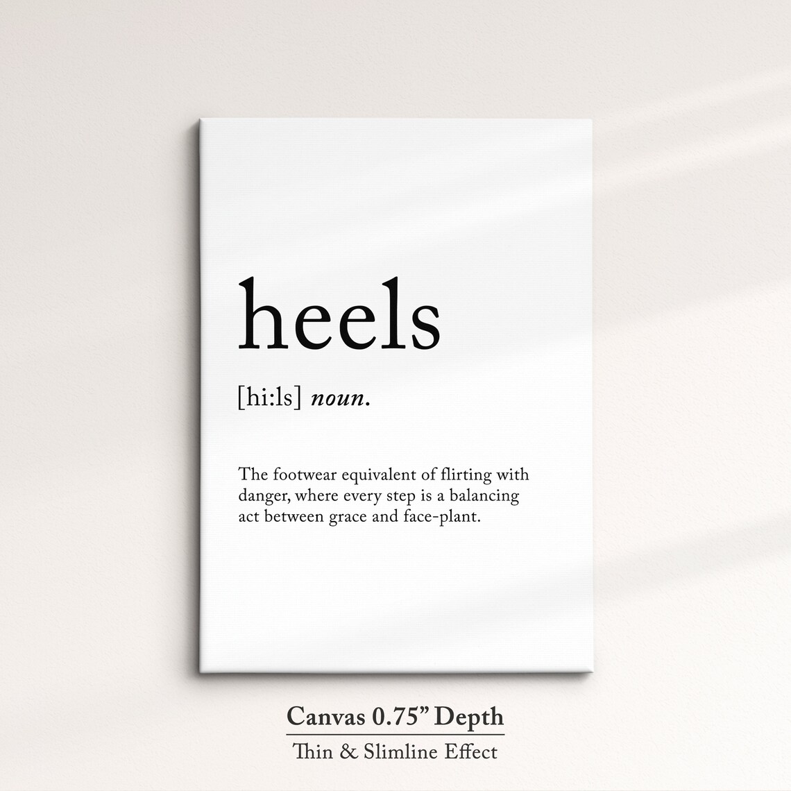 Heels Definition Dictionary Funny Quote Framed Print Framed Wall Art Poster Home Decor Interior Fashion Beauty Gifts For Her - Image 4