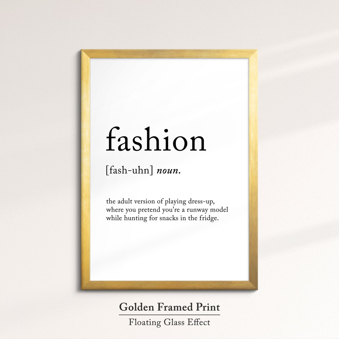 Fashion Dictionary Definition Funny Runway Quote Minimalist Wall Art - Image 5