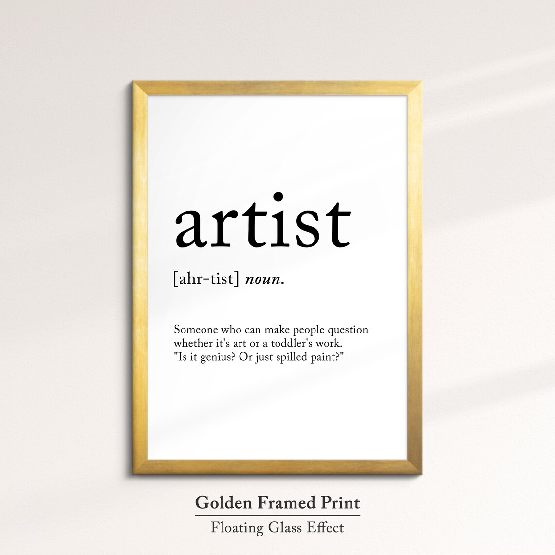 Artist Minimalist Definition Quote Word Art Framed Print Framed Female Wall Art Lady Poster Feminine Home Decor Gifts For Her - Image 4