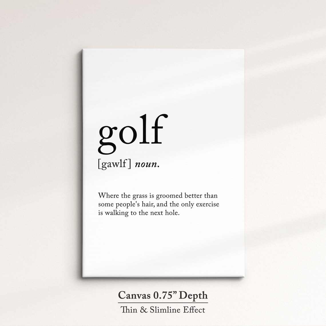 Golf Definition Dictionary Funny Sports Quote Minimalist Framed Print Framed Wall Art Poster Home Decor Interior Golf Gift - Image 4