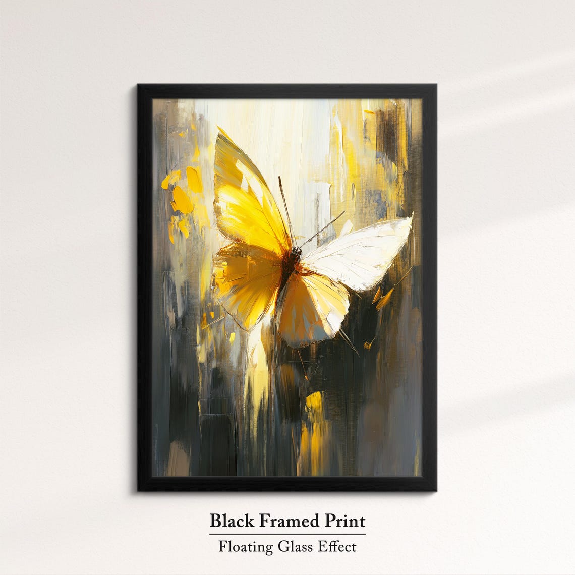Colorful Butterfly Abstract Oil Painting Framed Print Framed Portrait Wall Art Poster Home Decor Interior Butterfly Lover Gift - Image 8
