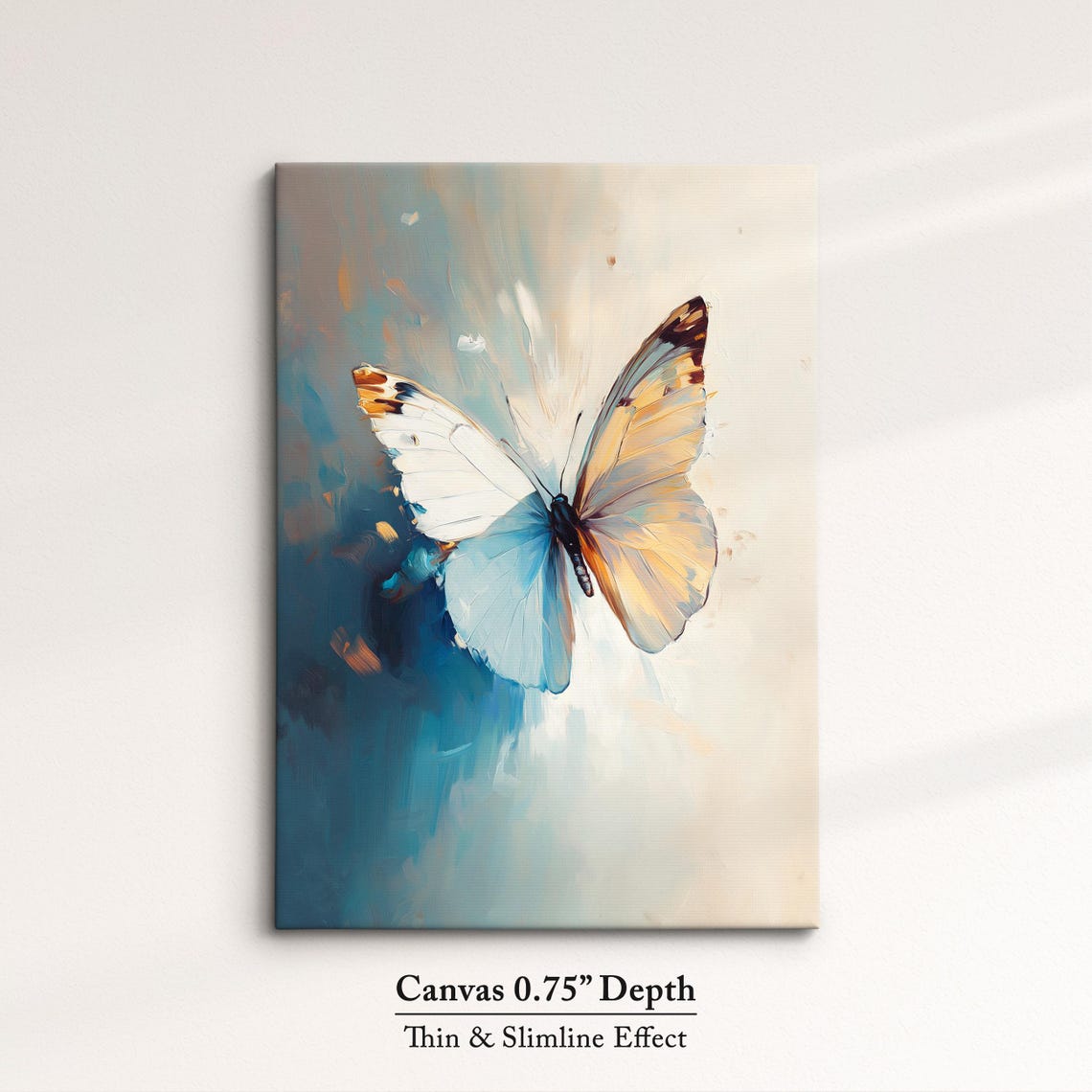 Colorful Butterfly Abstract Oil Painting Framed Print Framed Portrait Wall Art Poster Home Decor Interior Butterfly Lover Gift - Image 4
