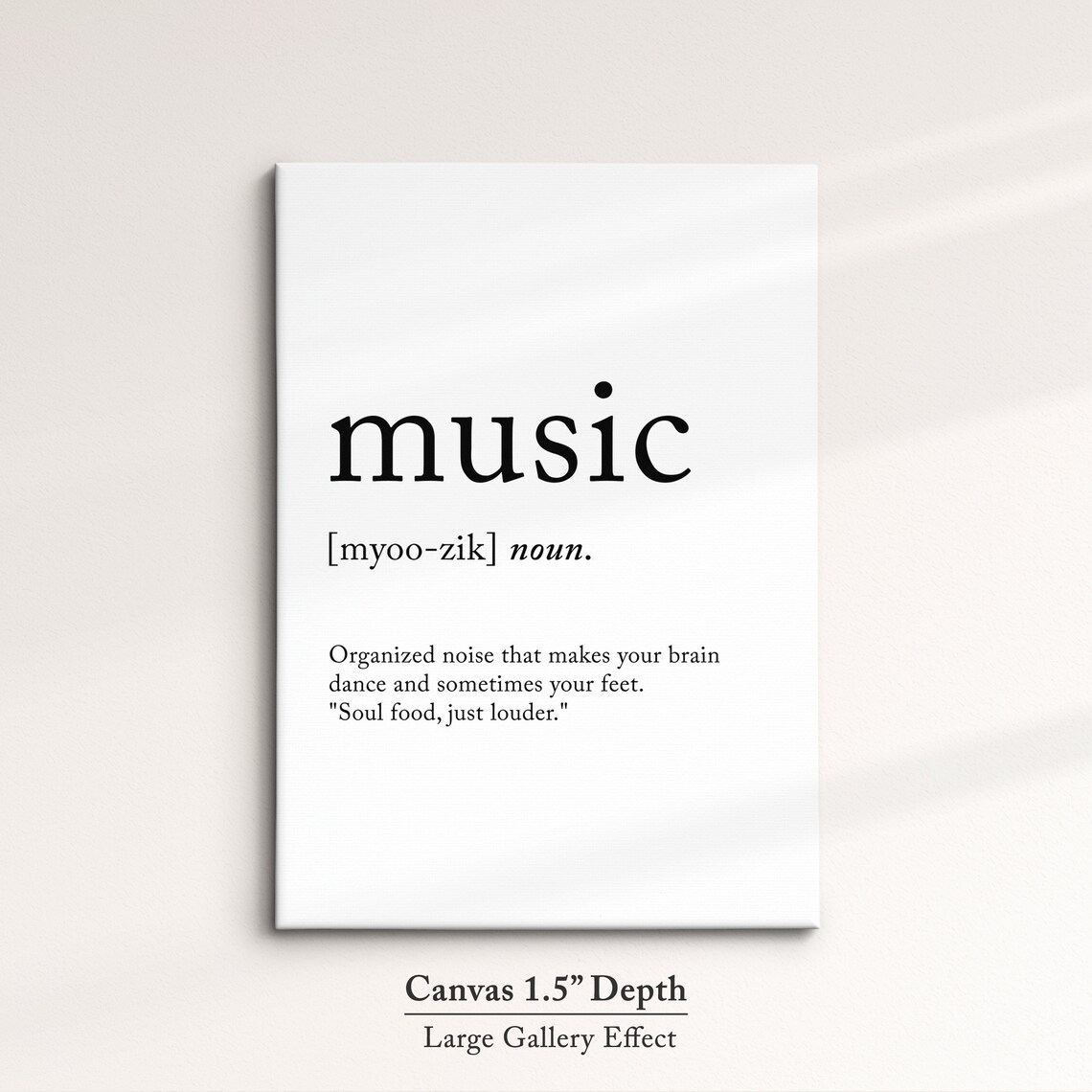 Music Minimalist Definition Quote Word Art Framed Print Framed Female Wall Art Lady Poster Feminine Home Decor Gifts For Her - Image 2