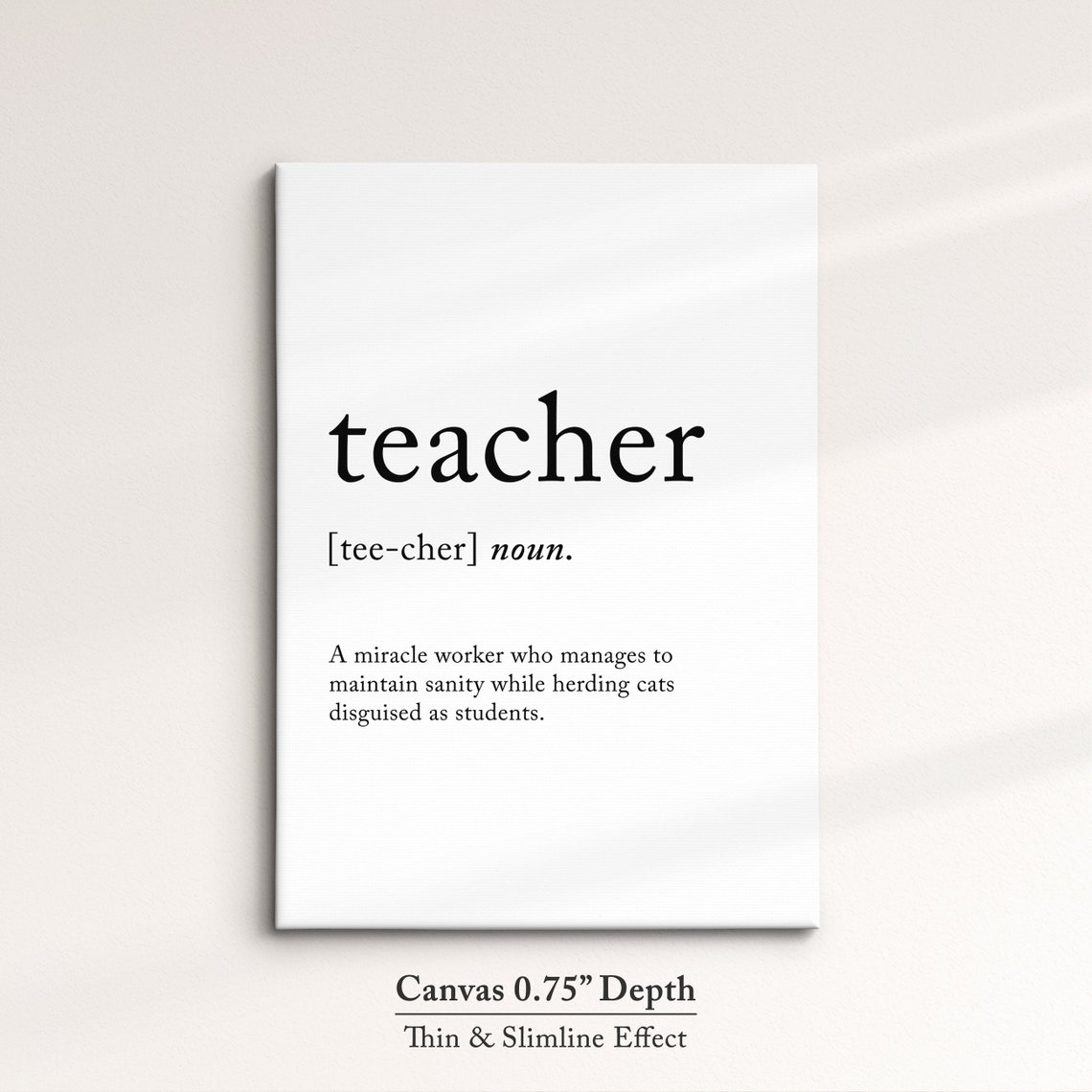 Teacher Funny Dictionary Definition Quote Minimalist Poster Gift - Image 4