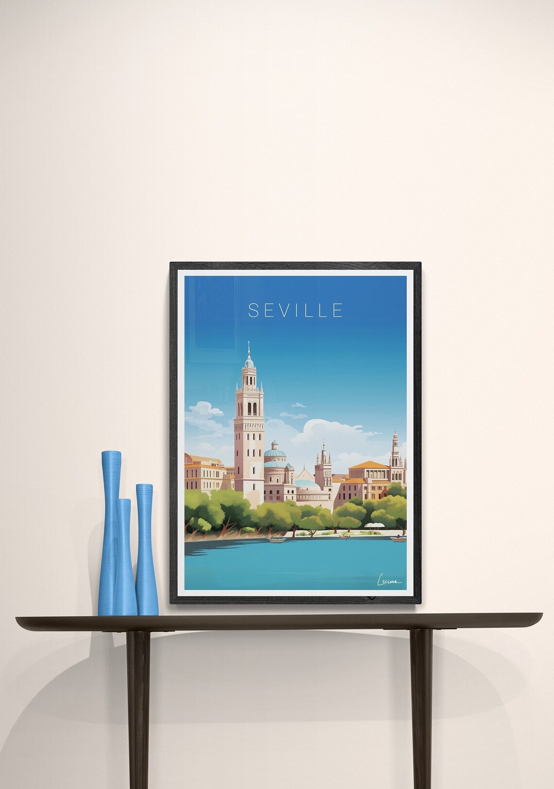 Poster Illustration Of Seville I Spain Andalusia