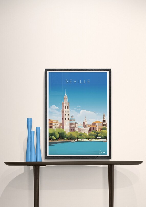 Poster Illustration Of Seville I Spain Andalusia
