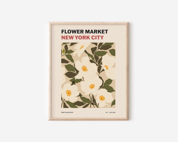 Flower Market Wild Rose Botanical Art Print