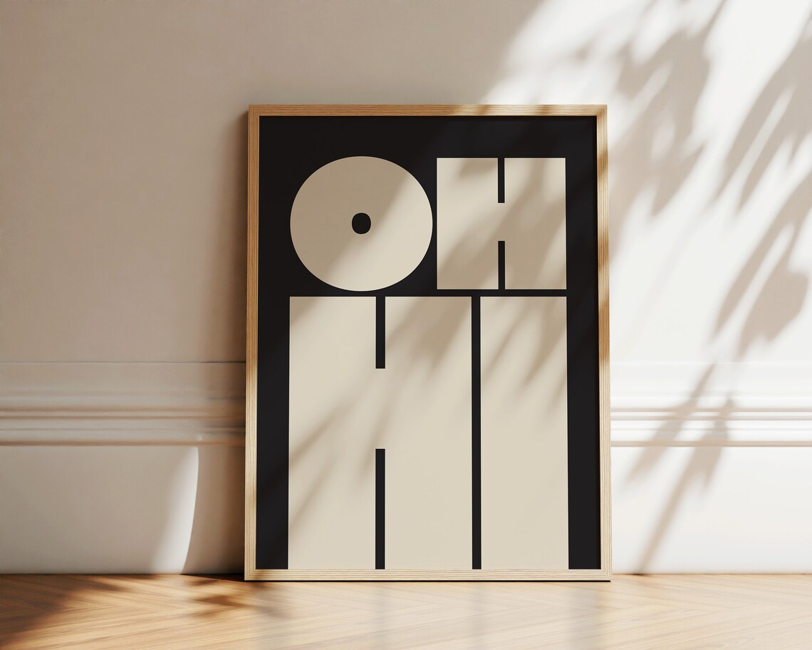 Oh Hi Typography Poster, Modern Gallery Wall Art - Image 4