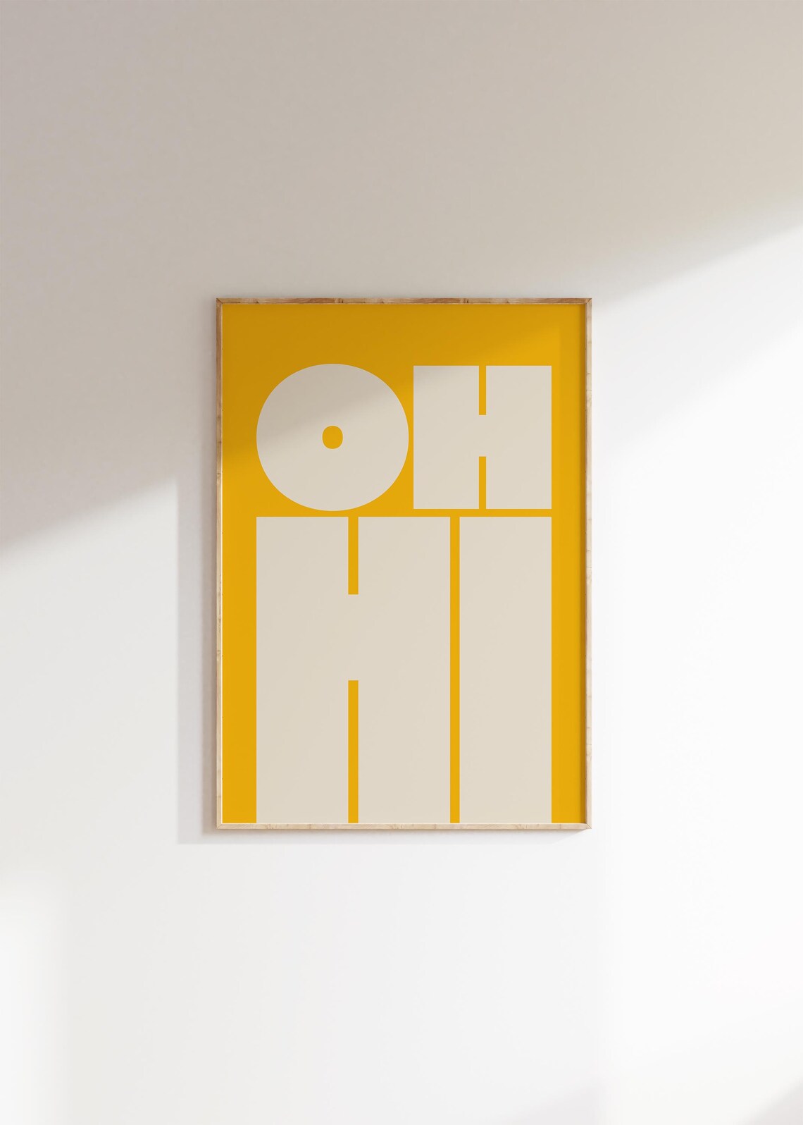 Oh Hi Print, Modern Typography Poster Art - Image 2
