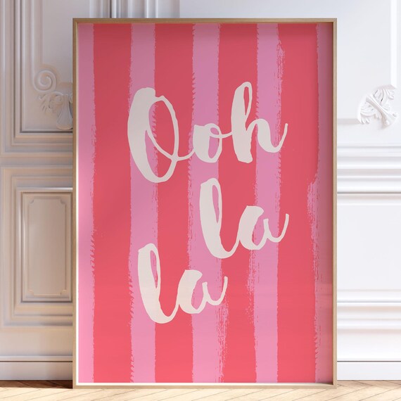 Ooh La Print, Dopamine Decor French Typography
